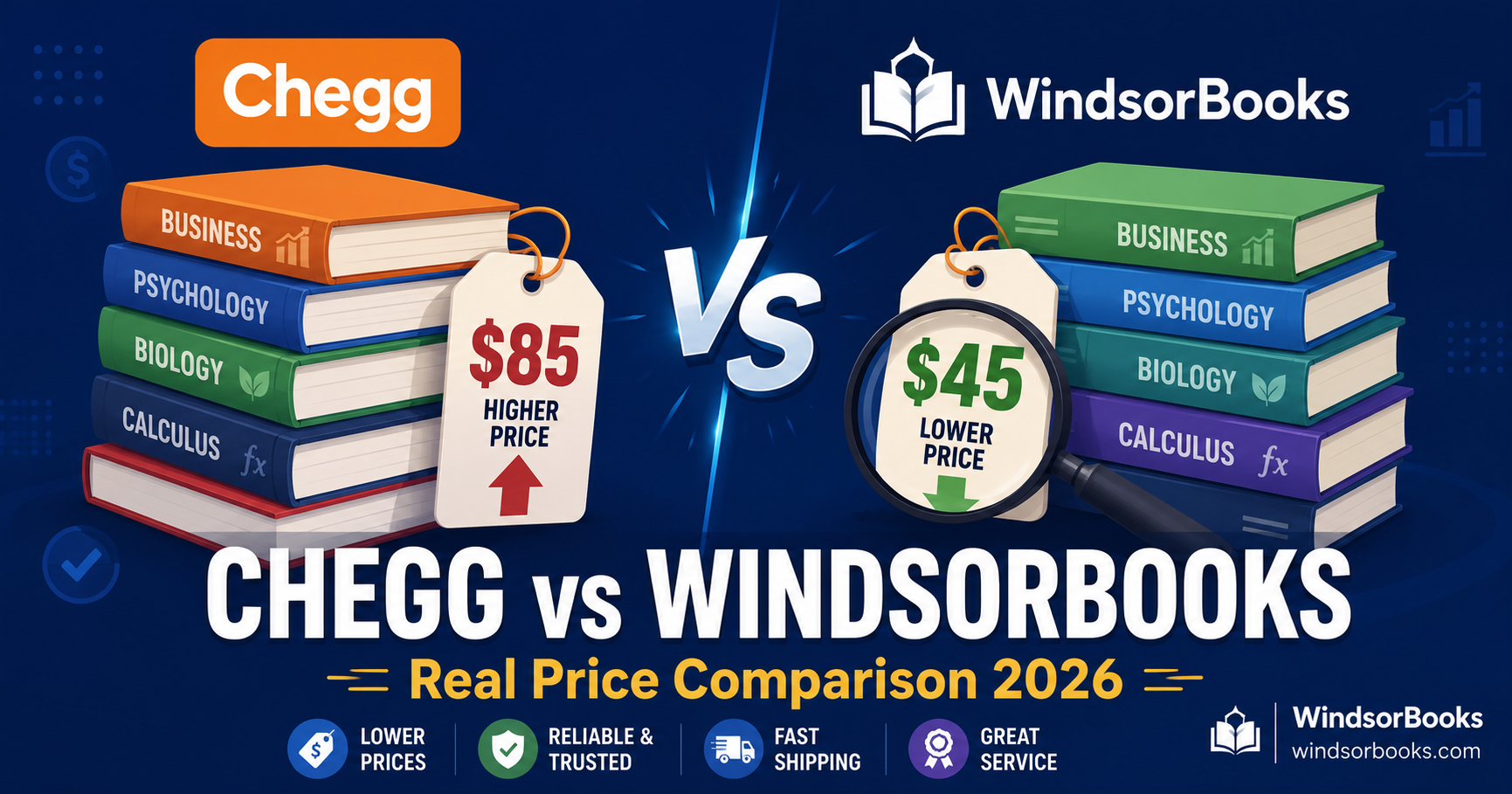 Chegg Textbooks vs WindsorBooks Price Comparison 2026